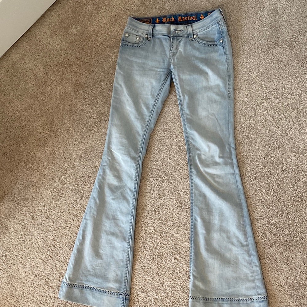 Rock Revival bell bottom pants.